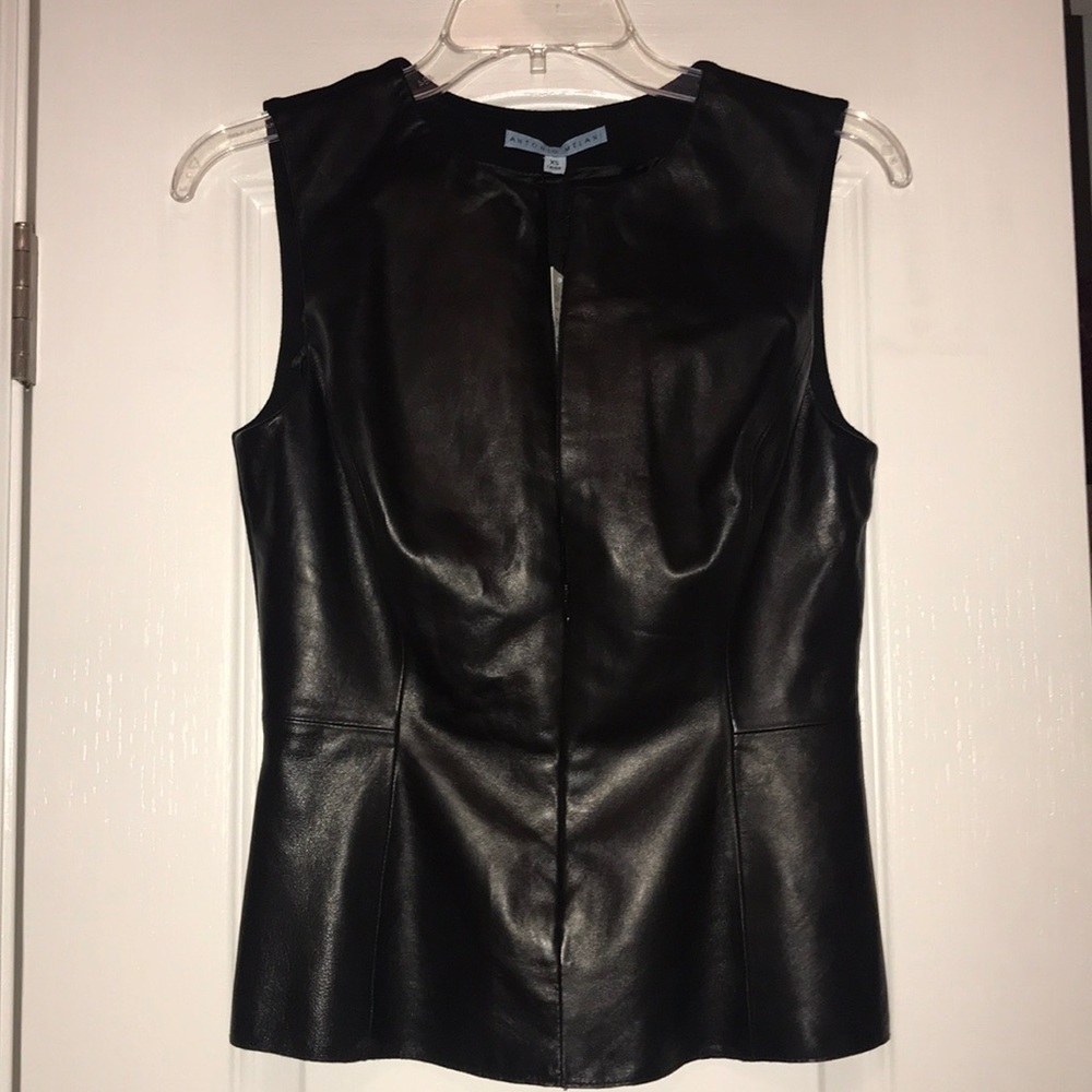 Brand new Leather Antonio Melani shirt